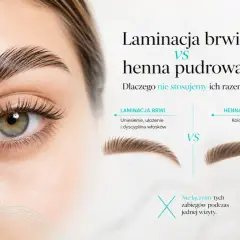 Laminacja brwi z farbką: porównanie efektów. Uniesienie i dyscyplina włosków vs koloryzacja skóry i włosków.