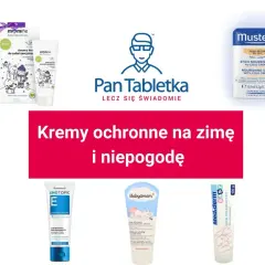 Krem Mediderm i inne kremy ochronne dla dzieci na zimę i niepogodę.