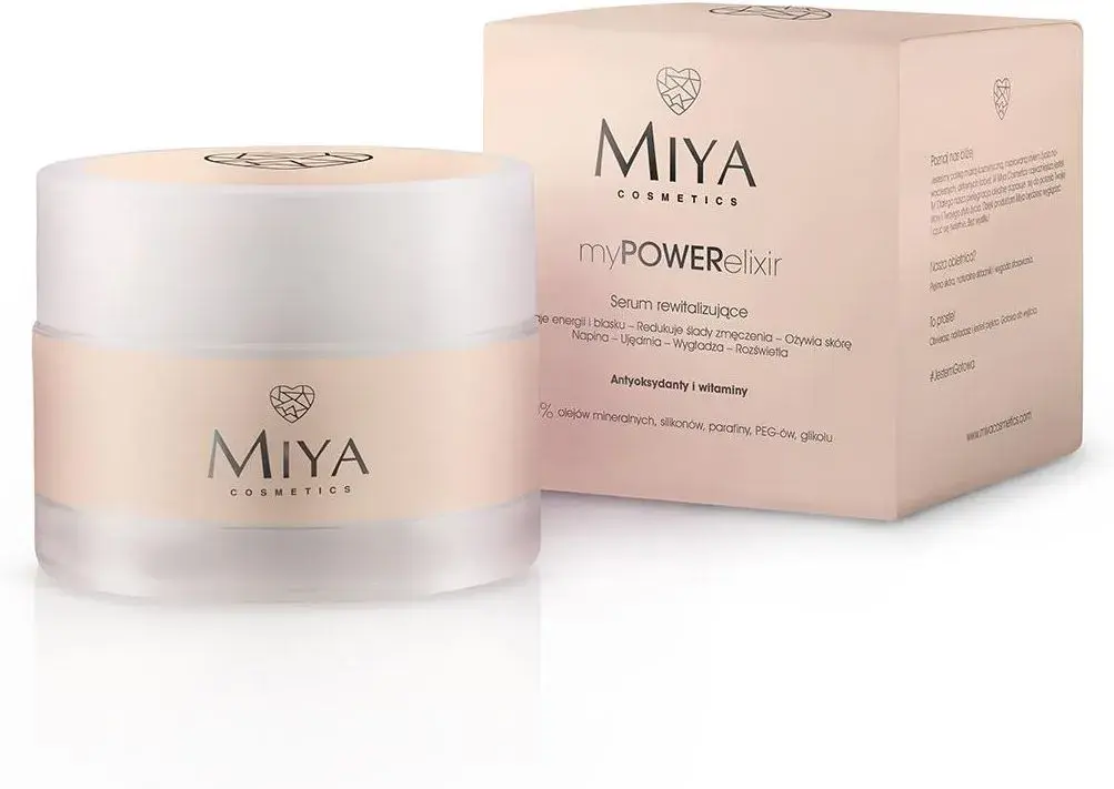 Serum rewitalizujące myPOWERelixir Miya Cosmetics – naturalne składniki i efekty