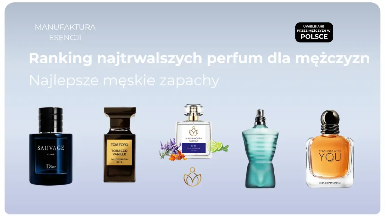 Ranking najtrwalszych perfum męskich: Dior Sauvage Elixir, Tom Ford Tobacco Vanille i inne uwielbiane zapachy.
