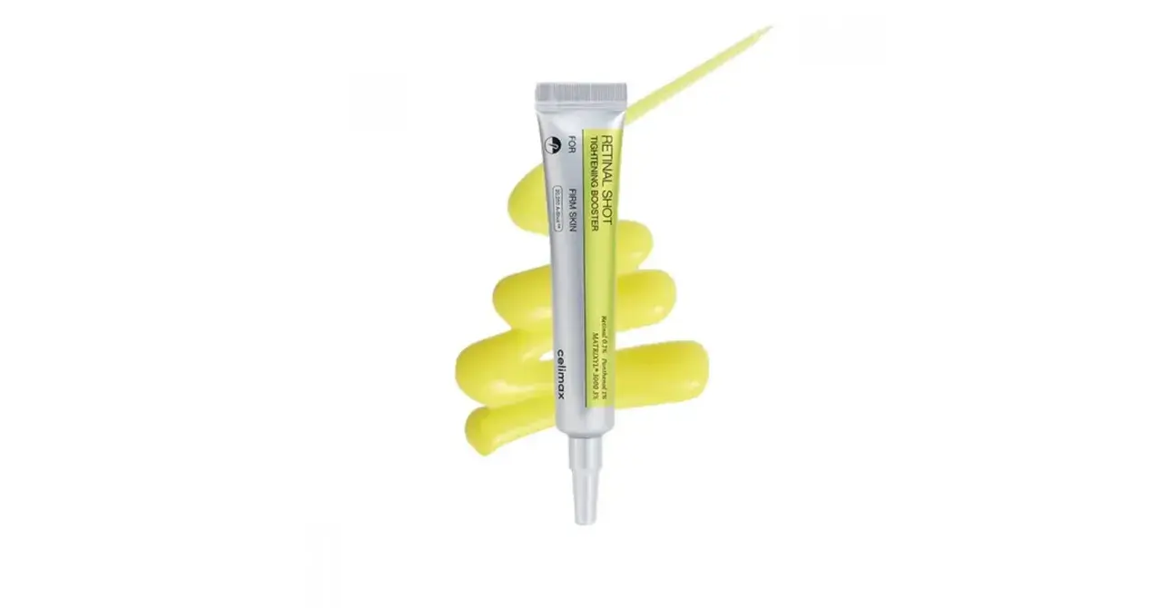 Retinal Shot od Cellimax, booster napinający dla jędrnej skóry, osiąga swój retinalny celimax dzięki formule z retinolem i peptydami.